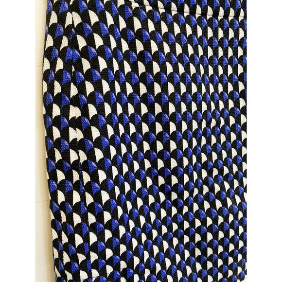 J. Crew Jet Set Geo Print Cotton Canvas Mini Skirt Lined Blue/White 8 - Picture 13 of 13